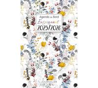 Agenda de Bord Enseignant 2025-2026 Journalier: Planificateur de cours | 12 mois de Septembre 2025 à juillet 2026 | Organiseur Journalier 1 Jour 1 Page