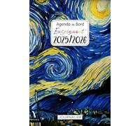 Agenda de Bord Enseignant 2025-2026 Journalier: Planificateur de cours | 12 mois de Septembre 2025 à juillet 2026 | Organiseur Journalier 1 Jour 1 Page | Van Gogh