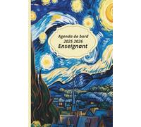 Agenda de bord enseignant 2025 2026: Planificateur de Cours (Mensuel-Semainier) - en couleur