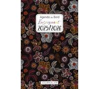 Agenda de Bord Enseignant 2025/2026: Planificateur Journalier de cours | 12 mois de Septembre 2025 à juillet 2026 | Organiseur Journalier 1 Jour 1 Page