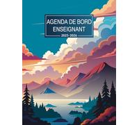 Agenda de Bord Enseignant 2025-2026: Planificateur Scolaire pour Les professeurs, 1 Semaine sur 2 Pages, 1 mois sur 2 Pages, format A4.