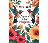 Agenda de bord Enseignant 2026-2027: Carnet de bord A4 pour professeurs, agenda enseignant pour l’organisation et la gestion de l’année scolaire.