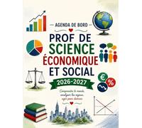 Agenda de bord Enseignant 2026/2027: Planificateur Scolaire pour Les enseignants sciences économiques et sociales, 1 Semaine sur 2 Pages, 1 mois sur 2 Pages, format A4