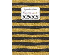 Agenda de Bord Professeur 2025-2026 A5: Planificateur de cours pour les enseignants | 12 mois d'août 2025 à juillet 2026 | Organiseur semainier et mensuel