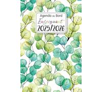 Agenda de Bord Professeur 2025-2026: Planificateur de cours pour les enseignants | 12 mois d'août 2025 à juillet 2026 | Organiseur semainier et mensuel