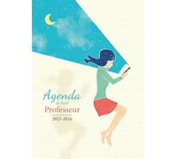 Agenda de Bord Professeur 2025 - 2026: Semainier A4 pour Enseignant Collège Lycée - Relevé de notes et compétences - Thème Rêverie Littéraire