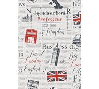 Agenda de Bord Professeur d'Anglais 2025-2026: Complet Planificateur A4 pour les Enseignants