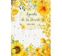 Agenda de la Professora: Cuaderno del docente semanal y mensual, A4