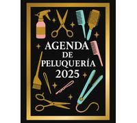 Agenda de Peluquería 2025: Libro de Citas para Peluquería. Una Página por Día durante Todo el Año, con Horarios de 9:00 a 22:00 en Intervalos de 30 Minutos para 4 Profesionales
