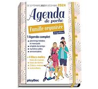 Agenda de poche de la famille organisée: Couverture rose
