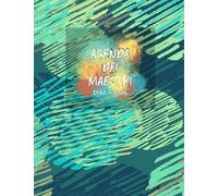 AGENDA DEI MAESTRI 2025-2026: Copertina fantasia azzurra - 19x25 cm
