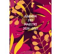 AGENDA DEI MAESTRI 2026-2027: Copertina tropic purple - 19x25 cm
