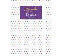 Agenda del Docente 2024-2025: Pianificatore Settimanale con Registro - Formato A4 - Completo e Pratico per la Scuola Secondaria - Tema Pois Colorati