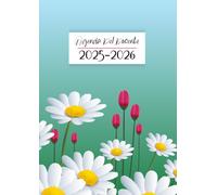 Agenda del Docente 2025 2026 A4: Diario per Insegnanti | Planner Settimanale da Settembre 2025 a Luglio 2026 | Registro Del Professore | Fiori.