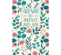 Agenda Del Docente 2025/2026 A5: Settimanale e Mensile Pianificatore per insegnanti | Registro presenze | una settimana su due pagine da lunedì a domenica.