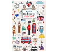 Agenda del Docente 2025 2026: Pianificatore settimanale e mensile Completo e Pratico | Registro del professore | Regalo per insegnante di inglese - Formato A5.