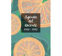 AGENDA DEL DOCENTE 2026-2027: A4 copertina con pompelmi