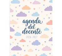 Agenda del docente 2026/2027: pastello | Settembre 2026 - Agosto 2027: diario settimanale, orari, programmazione didattica e registro voti