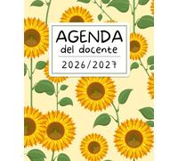 Agenda del docente 2026/2027: Planner settimanale per Insegnanti | Una settimana su due pagine | Da Agosto 2026 a Luglio 2027