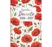 Agenda Del Docente 2026 2027: Settimanale | Diario da Agosto 26 a Luglio 27 | Ideale per il Docente e per il Professore per l'anno Scolastico | Lista ... per le password | Quaderno formato A5