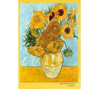 Agenda del docente 2026/2027 settimanale: pianificatore didattico per docenti, l'intera settimana in due pagine. Arte in copertina, "I girasoli", Vincent Van Gogh, per i veri amanti dell'arte.
