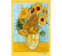 Agenda del docente 2026/2027 settimanale: pianificatore didattico per docenti, l'intera settimana in due pagine. Arte in copertina, "I girasoli", Vincent Van Gogh, per i veri amanti dell'arte.