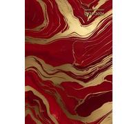 Agenda Del Docente a4: ( Marmo rosso e oro ) Settimanale e Mensile Verticale Con Registro, Note,... In Italiano Formato Grande - Quaderno Copertina ... E Donna - Scuola Primaria, Secondaria,...