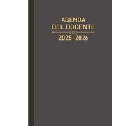 Agenda del Docente Giornaliera 2025/2026 a5: 1 giorno per pagina da Settembre a Luglio dell'anno scolastico 2025/26 | Diario per insegnanti con registro e calendario dell'anno.