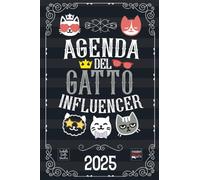 Agenda del Gatto Influencer 2025. Diario con storie, personaggi e curiosità di gatti famosi nel cinema e nella televisione.