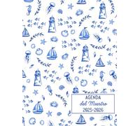 Agenda del Maestro: Cuaderno para docentes de Educación Primaria, semanal y mensual, tamaño A4, tapa dura