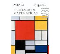 Agenda del Profesor de Matemáticas: Cuaderno para docentes A4 con planificador semanal y mensual