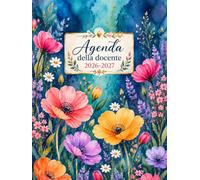 Agenda della Docente: Formato A4 | Planner settimanale docenti,1 settimana in 2 pagine | Registro Del Professore per le valutazioni, calendario, consigli di iario scolastico per insegnanti.