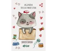 Agenda Della Maestra 2025/2026 Gatto: Organizzatore giornaliero pratico - 1 giorno per pagina - Planner italiano.