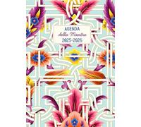 Agenda della Maestra: per insegnanti della scuola primaria, con registro voti e programmazione per materia, formato piccolo da borsa, copertina rigida