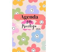 Agenda della Psicologa - Psicologo | Agenda settimanale: 12 Mesi | Gennaio - Dicembre | 54 Settimane, 12 Planner Mensili | Settimana su doppia pagina, ... | Fiori Felici | Psicologia | Agenda DATATA