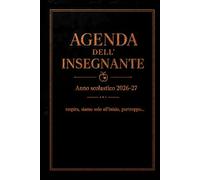 Agenda dell'insegnante 2026/27 - Pianificatore scolastico completo - Edizione Bianco e Nero: Planner e Organizer per insegnanti con calendari mensili, ... voti, uscite didattiche e molto altro