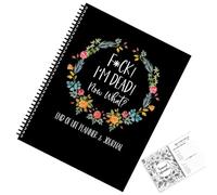 Agenda di fine vita, con scritta in inglese "I'm Dead Now What Book My Final Wishes, When I'm Gone", agenda organizer per appunti per organizzare i tuoi beni, affari e desideri Fina-l
