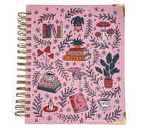 Agenda di lettura per amanti dei libri, layout completo di 198 pagine, 21x15x2 cm, diario di lettura, monitoraggio delle revisioni dei taccuini, design letterario elegante, per studenti, adolescenti,