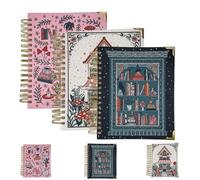 Agenda di lettura per gli amanti dei libri, un diario di lettura e un'agenda da tenere traccia per gli amanti dei libri, diario di tenere traccia dei progressi di, taccuino di revisione (3pcs)