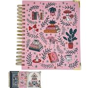 Agenda di lettura per gli amanti dei libri, un diario e un'agenda per gli amanti dei libri da tenere traccia con 12 agende mensili non datate, accessori essenziali, blocco note, regali per (#2)