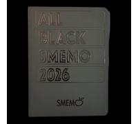 AGENDA DIARIO 12 MESI GIORNALIERA - ALL BLACK - STD 2025/2026 - SMEMORANDA