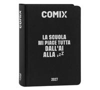 AGENDA DIARIO COMIX 16 MESI STD BLACK & SILVER