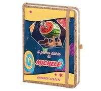 Agenda Diario Quaderno A5 Blocco Note Appunti personalizzato con Nome Brainroot GIRAFFA CELESTE per Scuola elementare media infanzia primaria secondaria