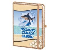 Agenda Diario Quaderno A5 Blocco Note Appunti personalizzato con Nome Brainroot Trallalero Trallala per Scuola elementare media infanzia primaria secondaria