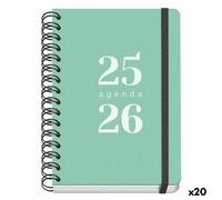 Agenda DOHE GRAMMAR Verde A5 150 x 210 mm 2025-2026 [20 Unità]