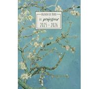 Agenda du Professeur 2025-2026: Fleurs Van Gogh | Carnet de bord enseignant A4 | Planification de cours avec un tableau semainier (1 semaine sur 2 pages) pour l'année scolaire | Relevé de notes