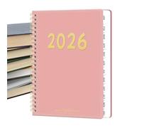 Agenda e Calendario 2026, Blocco per Appunti di Programmazione di 12, Agenda Giornaliera 2026, Per Lavoro Accademico Studente Insegnante Famiglia Casa E Università