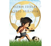 Agenda escolar 2025-2026 A5 para primaria y primer ciclo de secundaria - Semana vista, deberes, tareas, notas, comunicación casa-escuela, tablas de multiplicar, espacio para dibujar