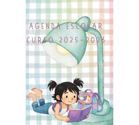 Agenda escolar 2025-2026 A5 SOBRINA LEE para primaria y primer ciclo de secundaria - Semana vista, deberes, tareas, notas, comunicación casa-escuela, tablas de multiplicar, espacio para dibujar