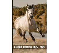 Agenda Escolar 2025 2026 Caballo: Planificador niño niña de primaria y secundaria | 2 Día = 1 Página | De Septiembre de 2025 a Agosto de 2026 | ... | Formato A5 (13,97 x 21,59 cm) | 215 Páginas